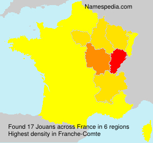 Surname Jouans in France Surname Jouans in France