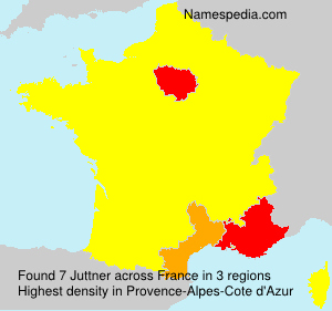 Surname Juttner in France