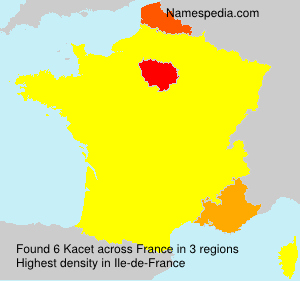 Surname Kacet in France
