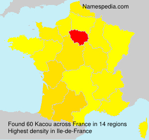 Surname Kacou in France