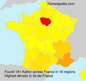 Surname Kalfon in France