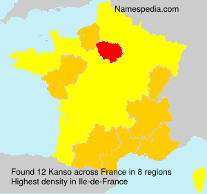 Surname Kanso in France