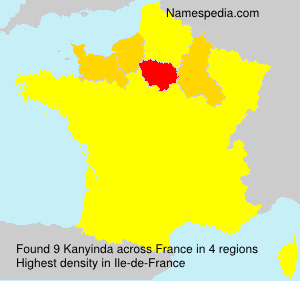 Surname Kanyinda in France