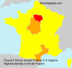 Surname Keme in France