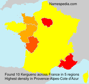 Surname Kergueno in France Surname Kergueno in France