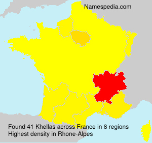 Surname Khellas in France