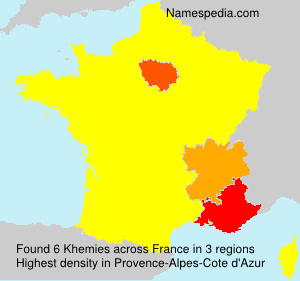 Surname Khemies in France