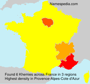 Surname Khemies in France Surname Khemies in France