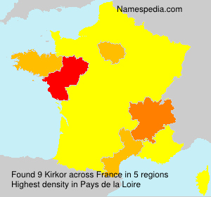 Surname Kirkor in France