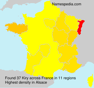 Surname Kiry in France