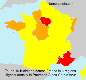 Surname Kleimann in France