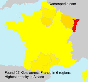 Surname Kleis in France