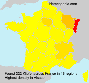 Surname Klipfel in France