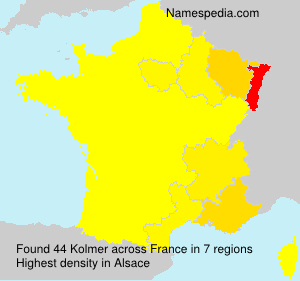 Surname Kolmer in France