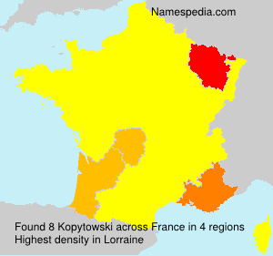 Surname Kopytowski in France
