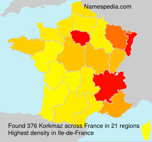 Surname Korkmaz in France