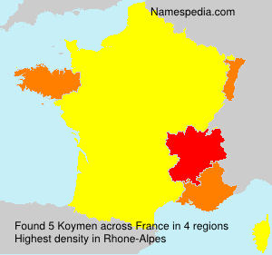 Surname Koymen in France