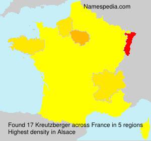 Surname Kreutzberger in France