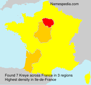 Surname Kreye in France