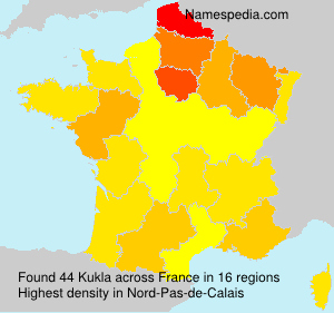 Surname Kukla in France