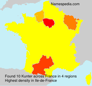 Surname Kunter in France