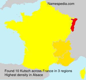 Surname Kutsch in France