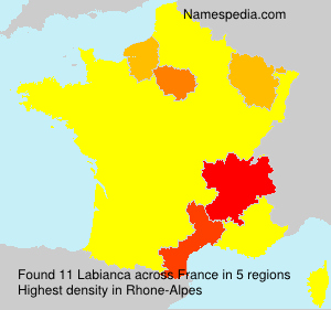 Surname Labianca in France
