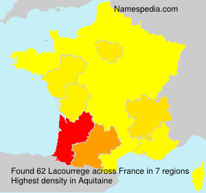 Surname Lacourrege in France