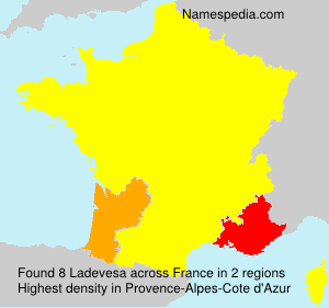 Surname Ladevesa in France Surname Ladevesa in France