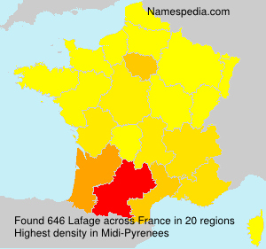 Surname Lafage in France