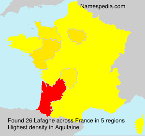 Surname Lafagne in France