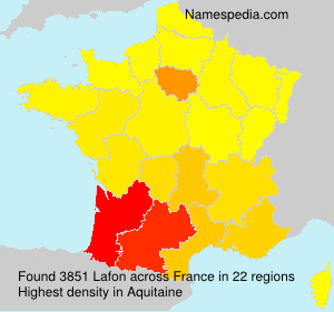 Surname Lafon in France
