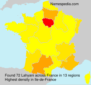 Surname Lahyani in France