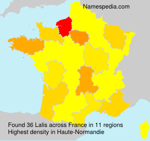 Surname Lalis in France