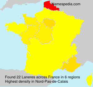 Surname Laneres in France