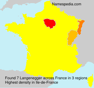 Surname Langenegger in France