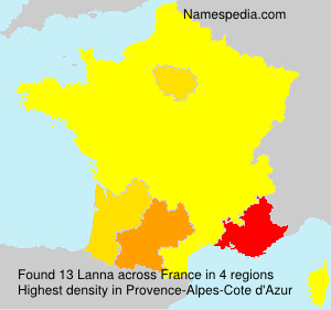 Surname Lanna in France