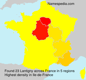 Surname Lantigny in France