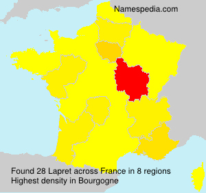Surname Lapret in France