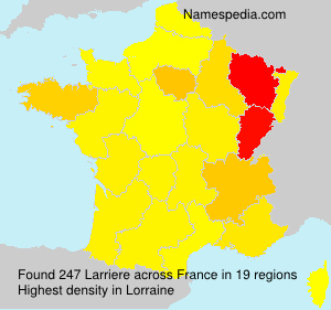 Surname Larriere in France
