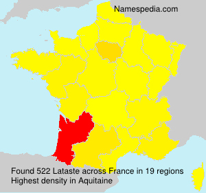 Surname Lataste in France