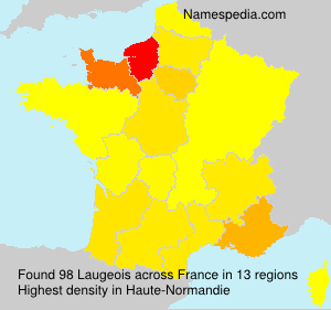 Surname Laugeois in France