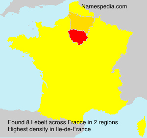 Surname Lebelt in France