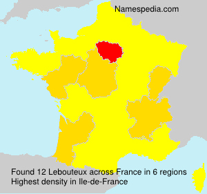 Surname Lebouteux in France Surname Lebouteux in France