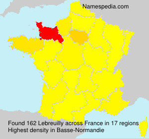 Surname Lebreuilly in France