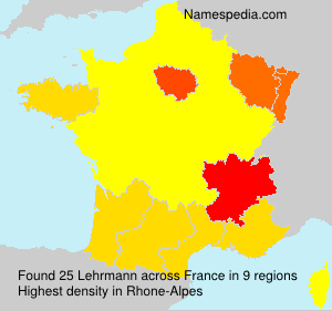 Surname Lehrmann in France