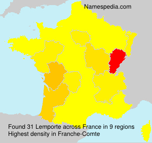 Surname Lemporte in France