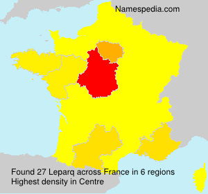 Surname Leparq in France