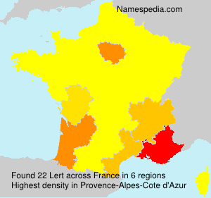 Surname Lert in France