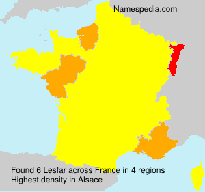 Surname Lesfar in France